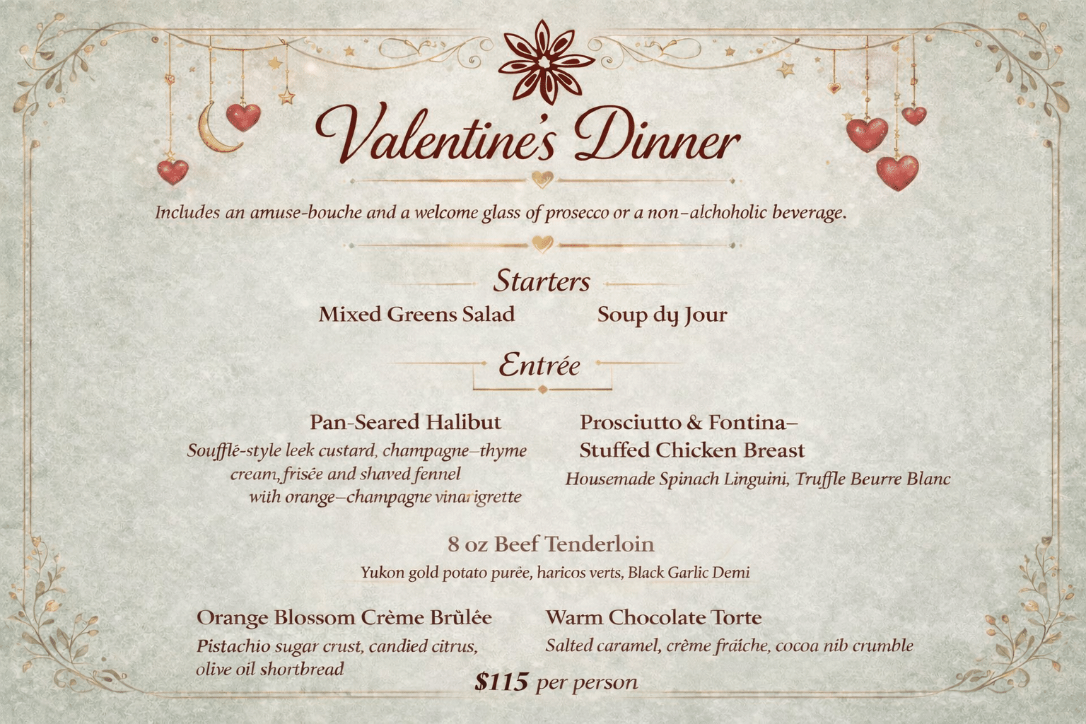 Valentine's Dinner at Anise